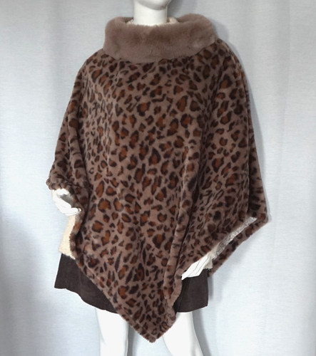 Faux fur poncho webfell - fur,