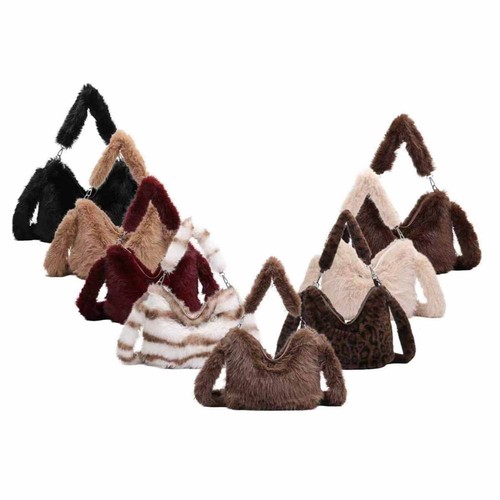 Damen pelztasche hobo bag - damen,