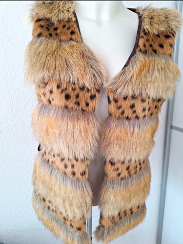 Damen kunstpelz weste - damen,
