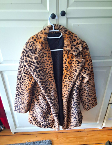 Damen leo mantel kunstfell - leo,