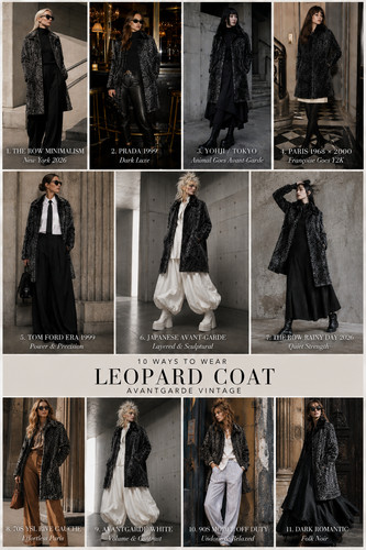 Vintage 90s leo fake - fake, fur